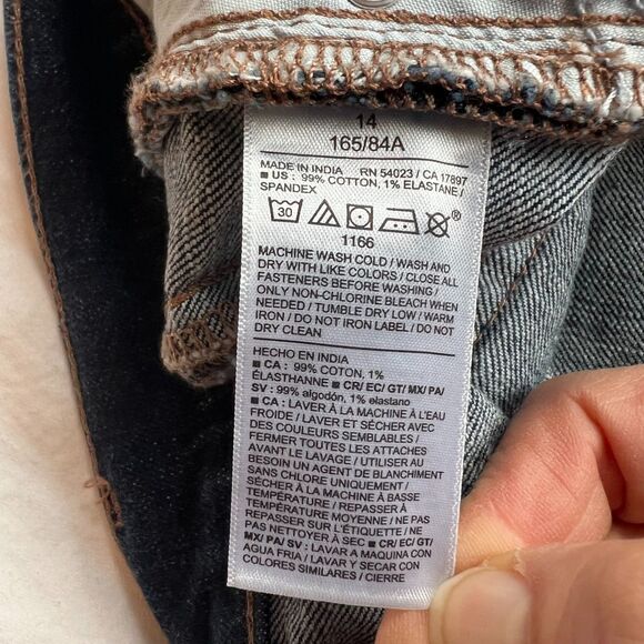 Old Navy Women's High-Waisted Barrel Ankle Jeans dark wash size 14 - Picture 5 of 14